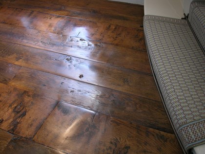 Wooden Flooring, Original Face, Antique Oak Random Width Planks