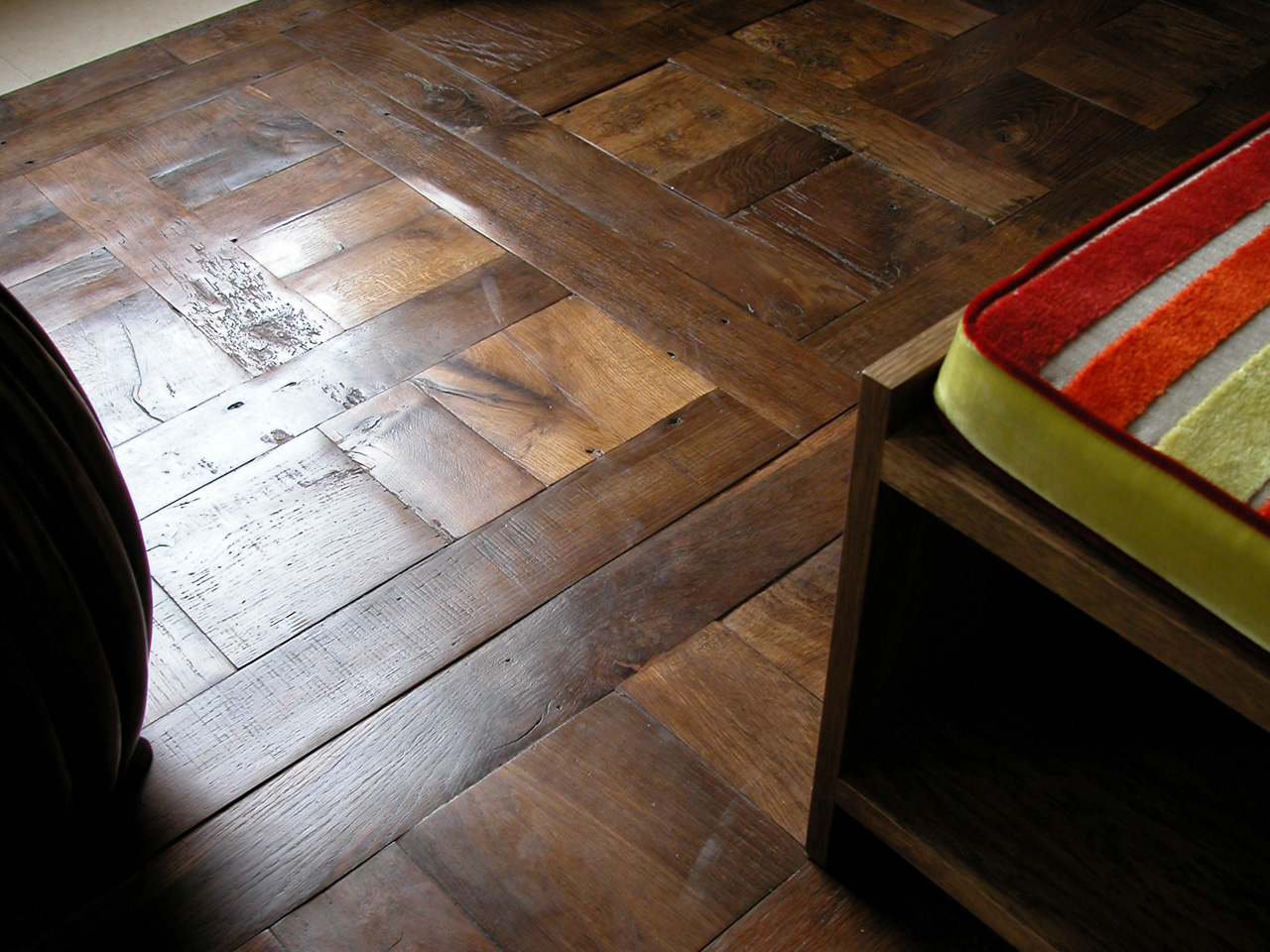 Wooden flooring, Original Face, Antique Oak Chantilly Panels detail