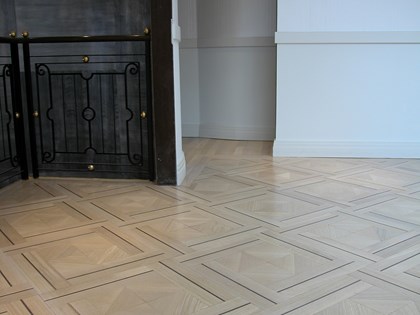 Wooden flooring, Bespoke Design Parquet Panels in Oak and Wenge